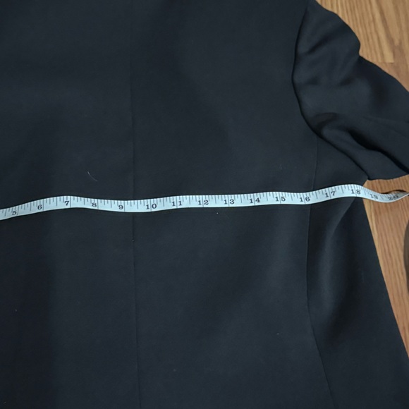 Anne Klein Vintage Union Tag Black Blazer Glitter Cuffs Size 12P Glam Old Money - Picture 9 of 11